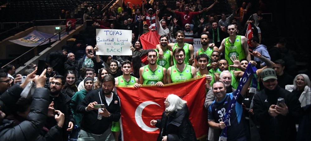 TOFAŞ FIBA EUROPE CUP'TA 2. TURA NAMAGLUP YÜKSELDİ: (92-97)