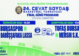 24. CEVAT SOYDAŞ BASKETBOL TURNUVASI'NDA FİNALİN ADI: TOFAŞ – MERSİN SPOR KULÜBÜ